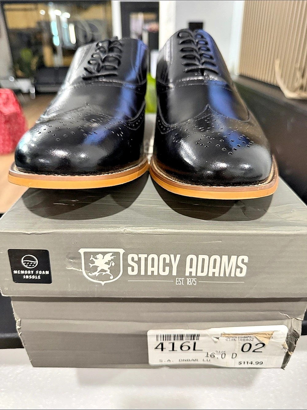 Stacy Adams Dunbar Men's Oxfords US 16 D Like New